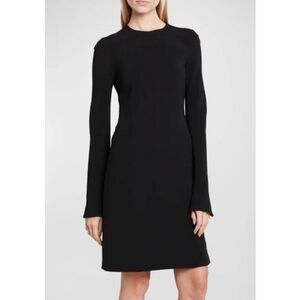 Gabriela Hearst Keller Long-Sleeve Mini Tunic Dress in Black NWT Size 38/XS